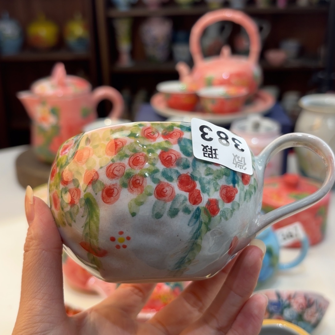 景德镇手绘高温釉下彩陶瓷茶具