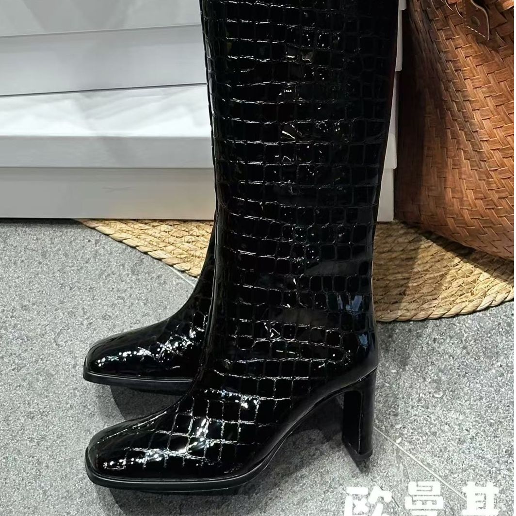 现货A4｜真皮羊里垫潮酷女靴｜标准尺码｜26670-9