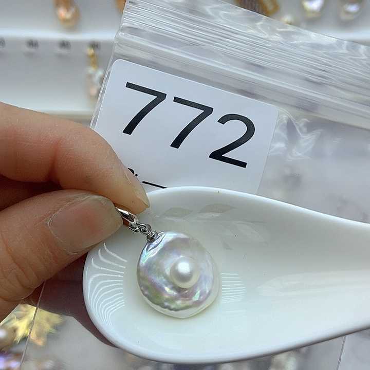 淡水珍珠颈饰银S925镶嵌