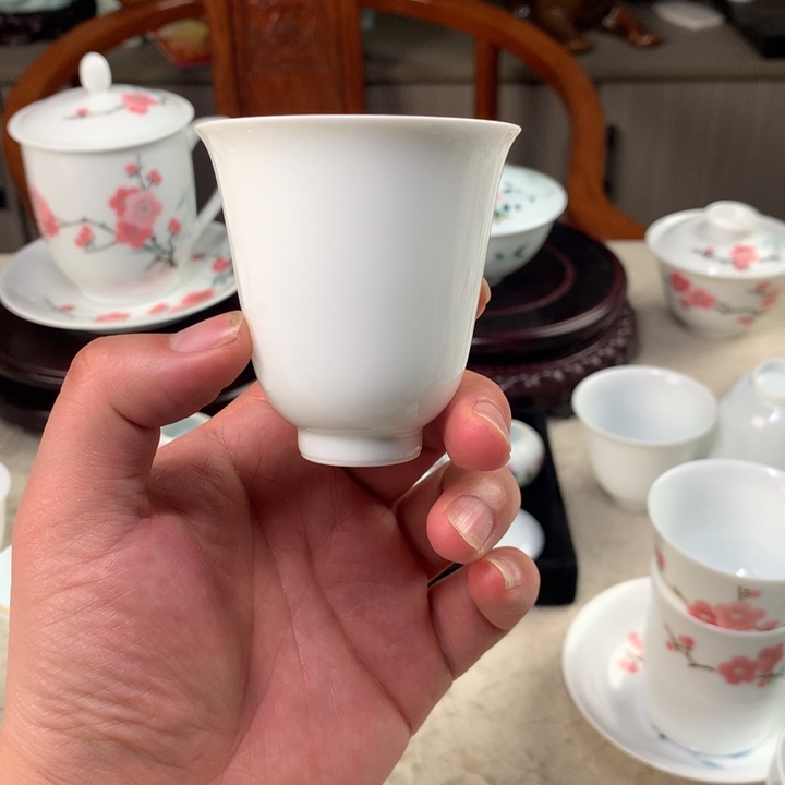 杯颜玉花神杯素器90cc