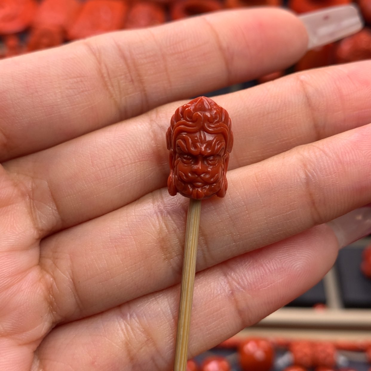 【闪购商品】南红玛瑙大黑天背云10mm➕未镶嵌银***拉