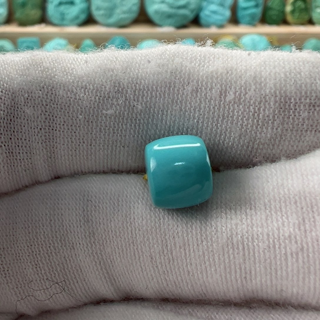 未镶嵌绿松石直切珠 8.1x7mm