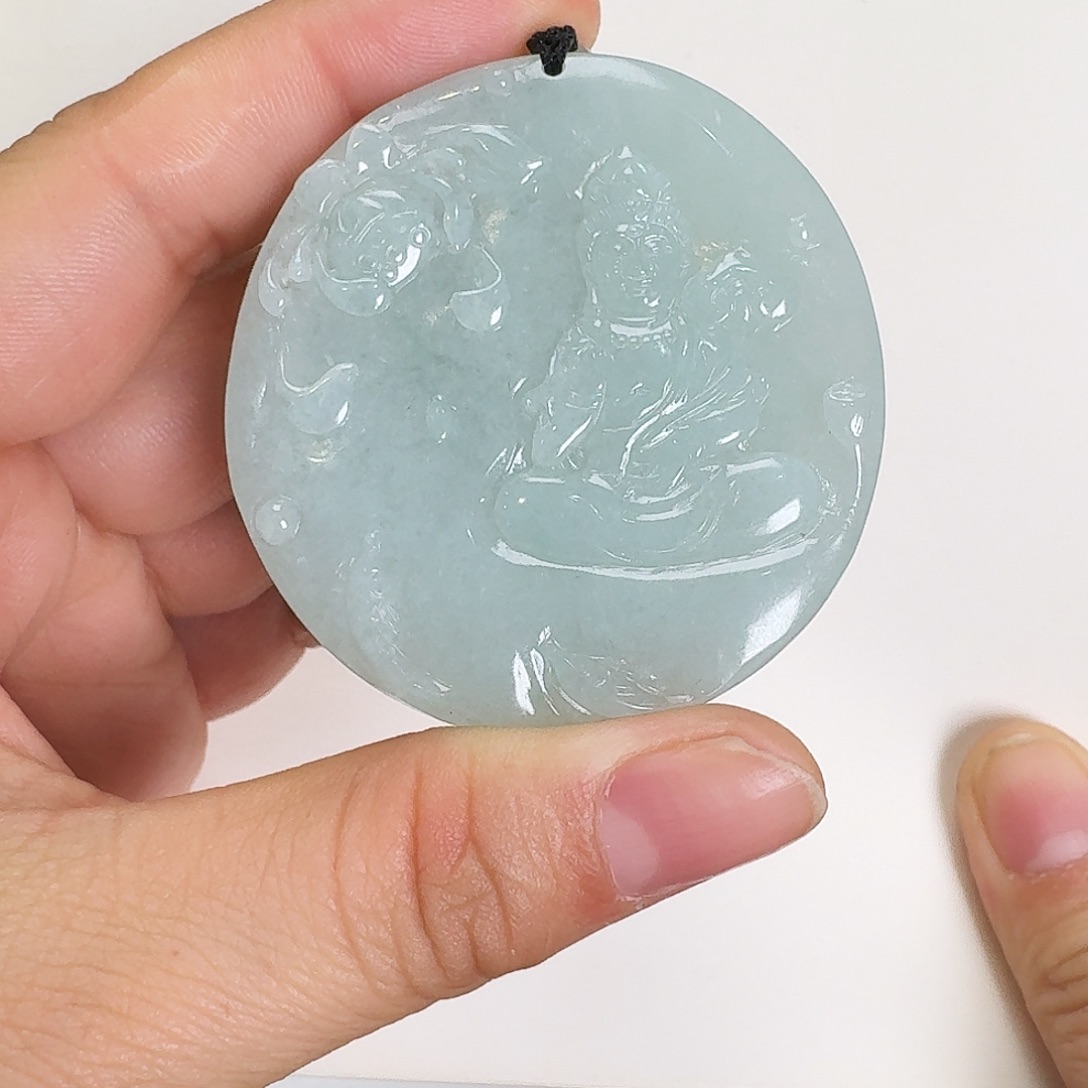 翡翠颈饰未镶嵌༺****༻大势至