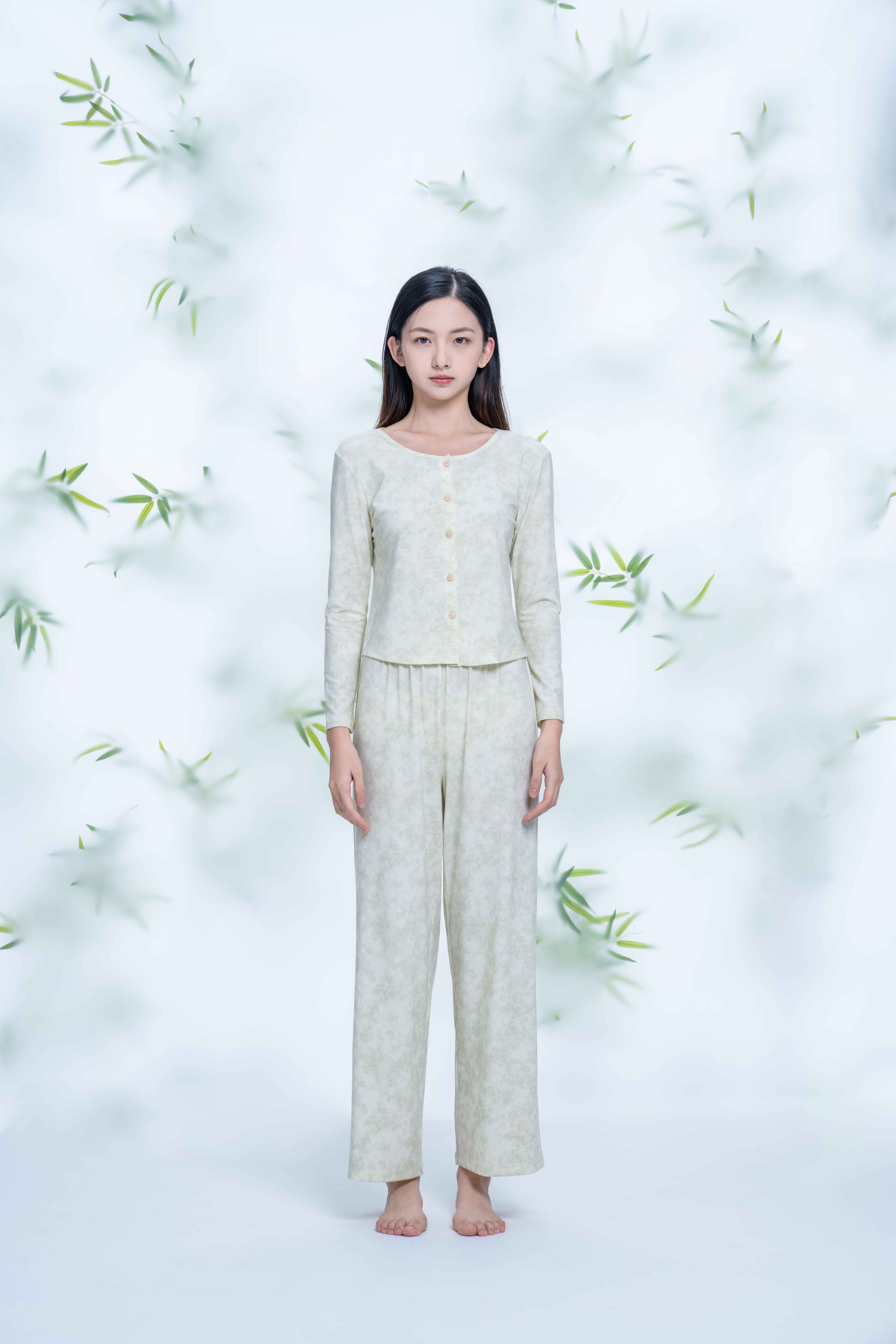 【三合竹衣】咏竹女士开衫套装长袖