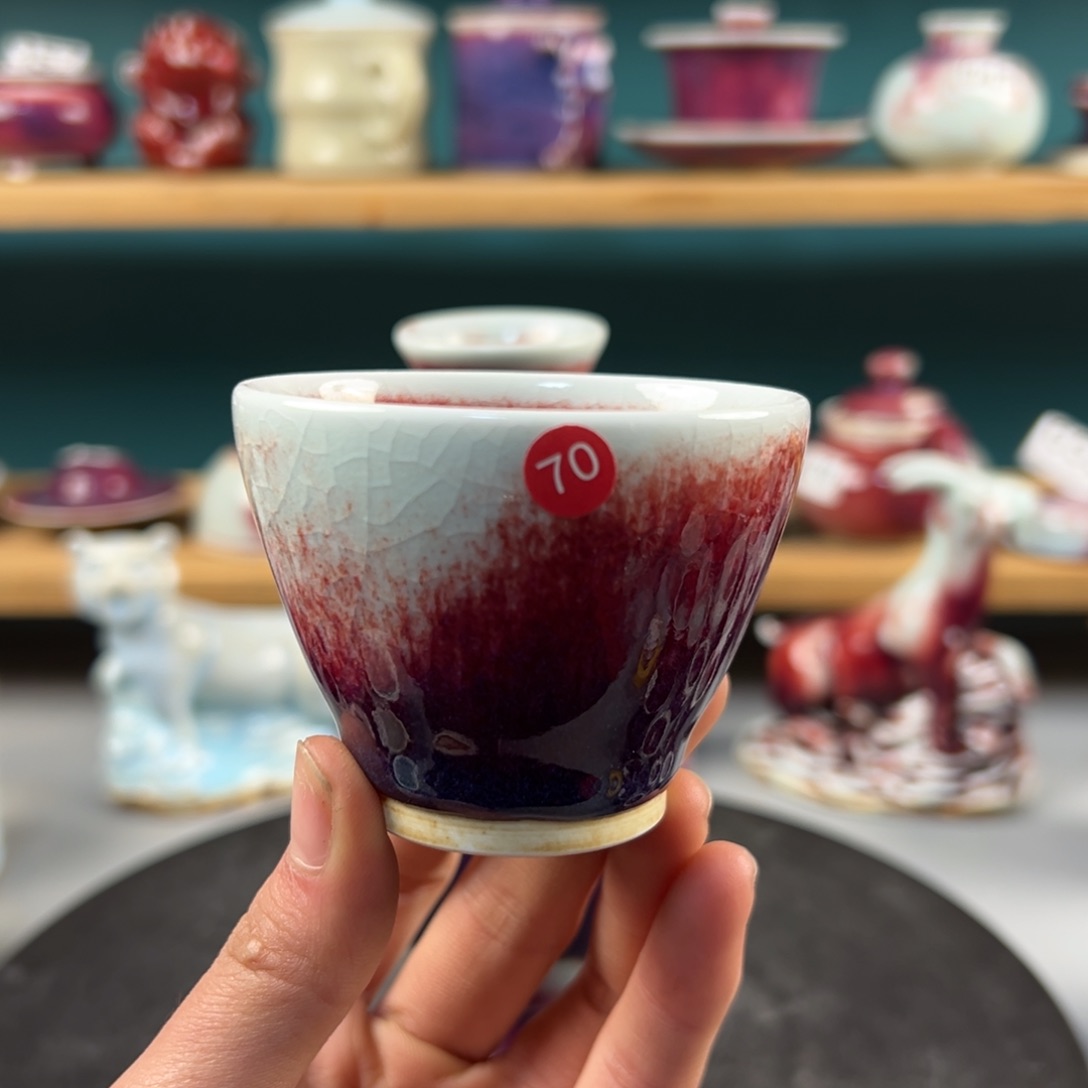 瓷片全品无暇主人杯纯手工