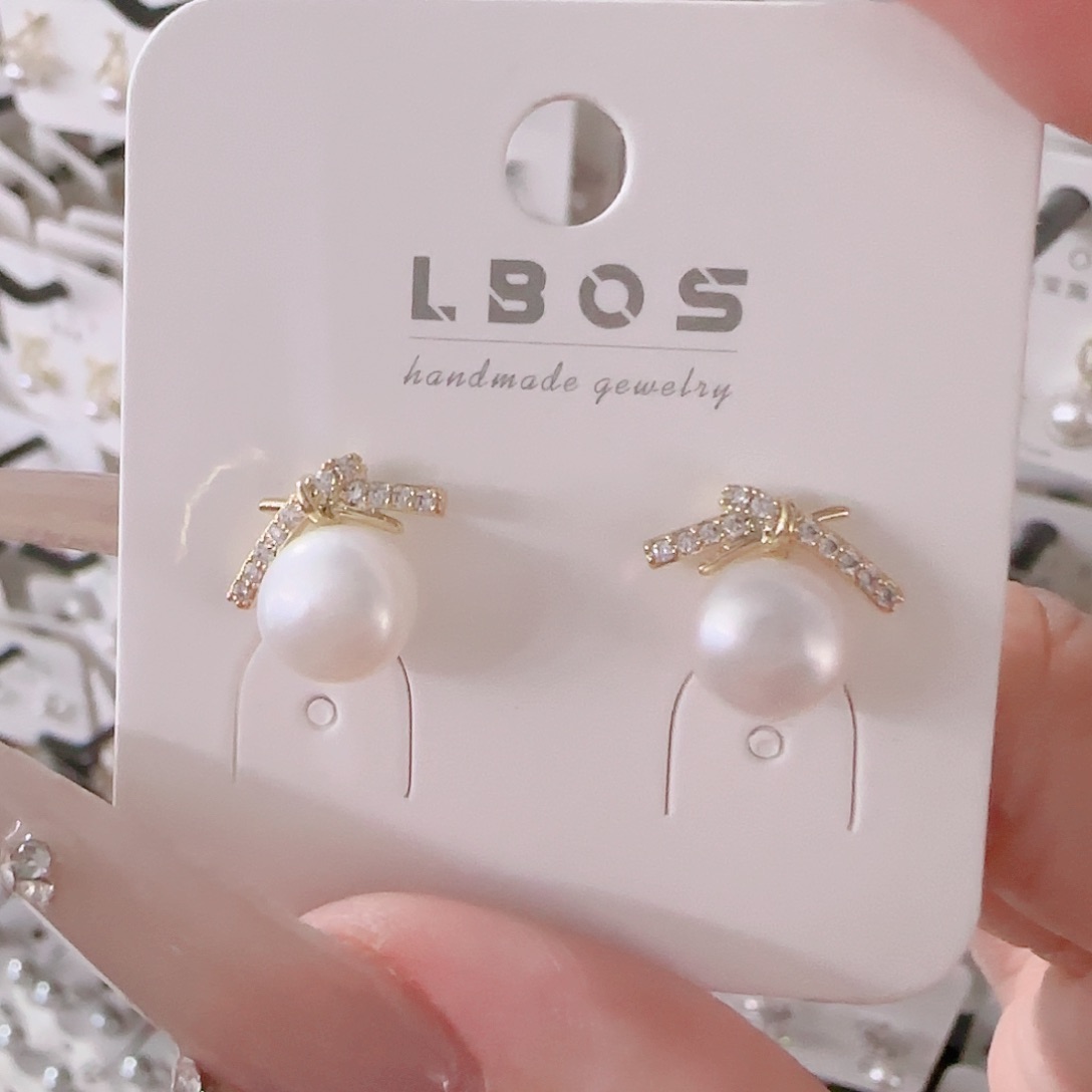 铜合金925银锆石耳环