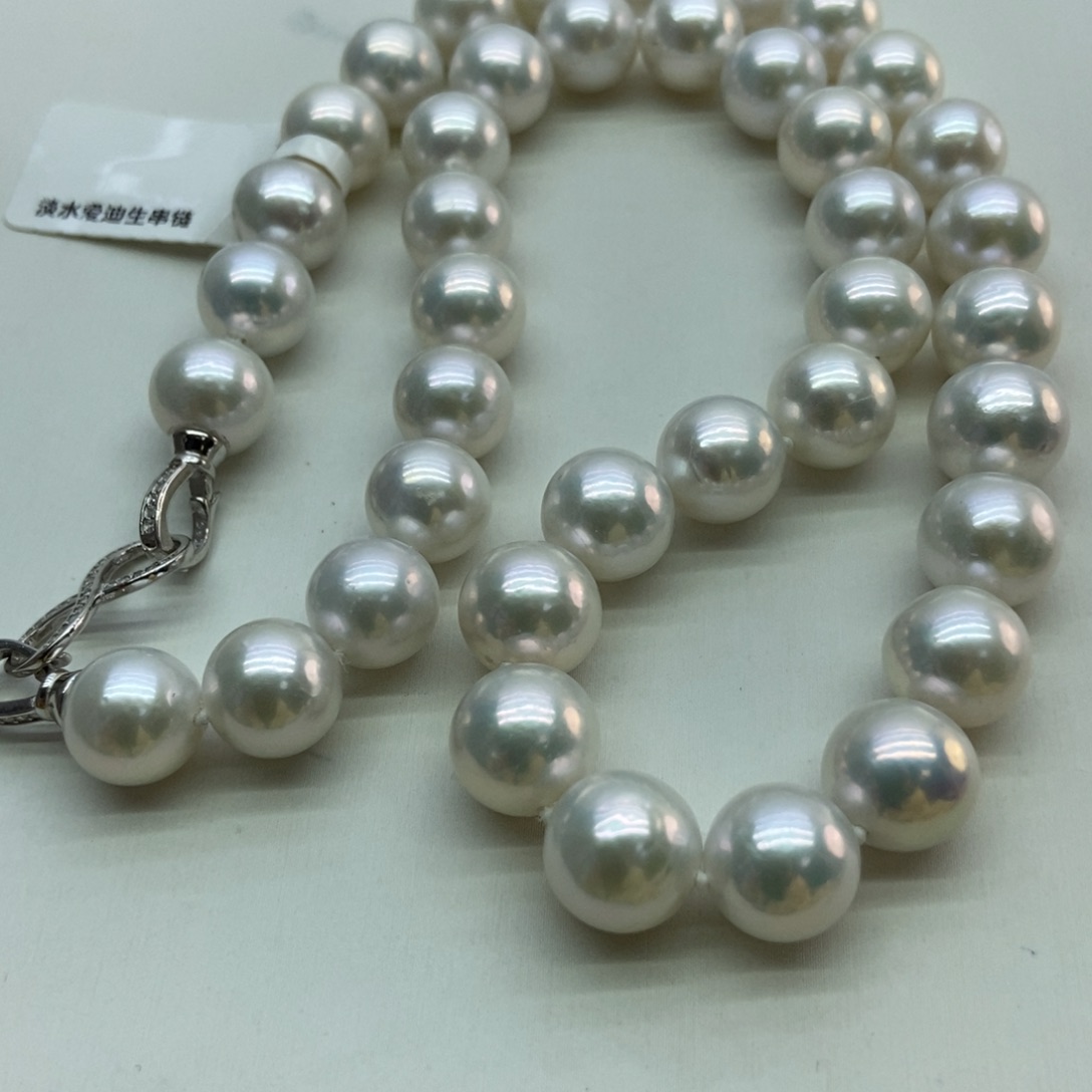 淡水珍珠项链银S925镶嵌