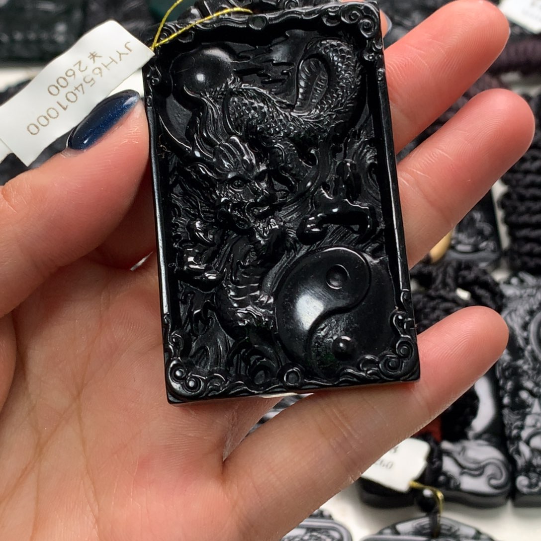 天然a货钢琴黑挂件