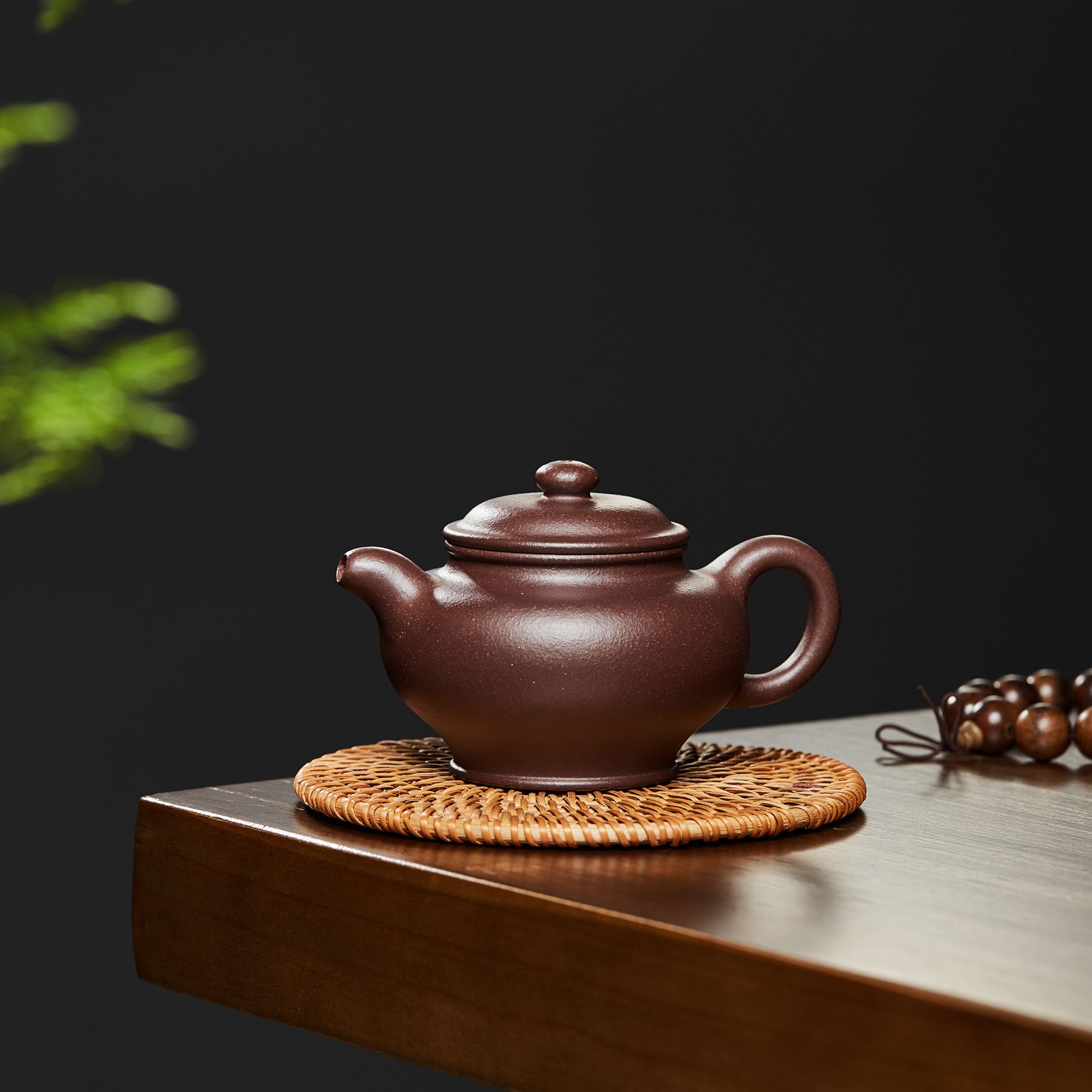 宜兴原矿手工掇只紫泥180cc内推7孔