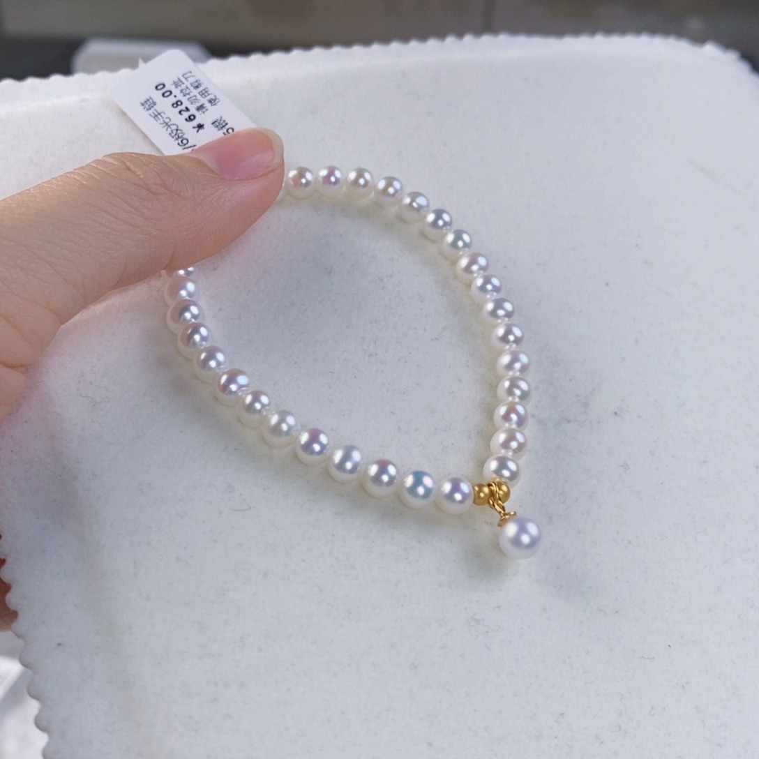 淡水珍珠手绳银S925镶嵌