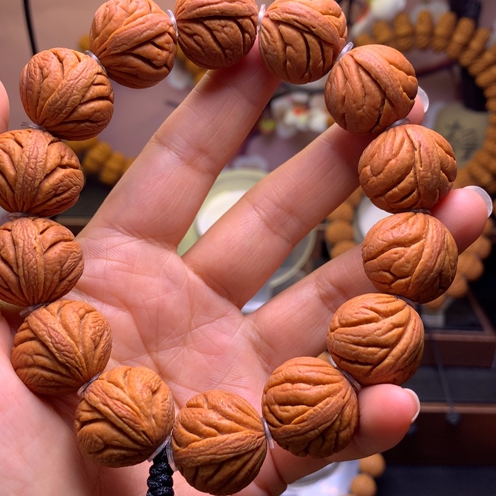 桃核手串龙纹桃核9