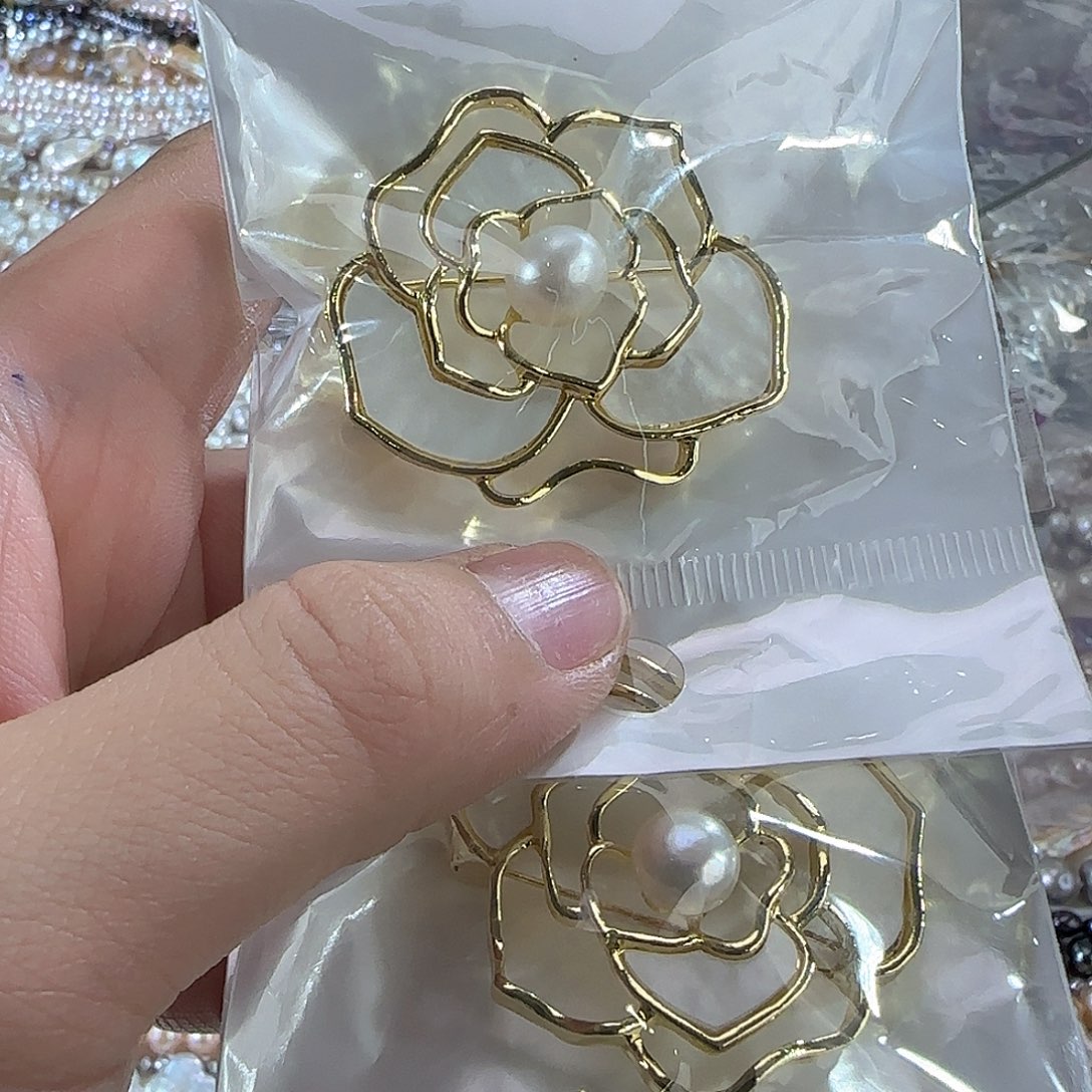 银S925镶嵌项链定制54淡水珍珠