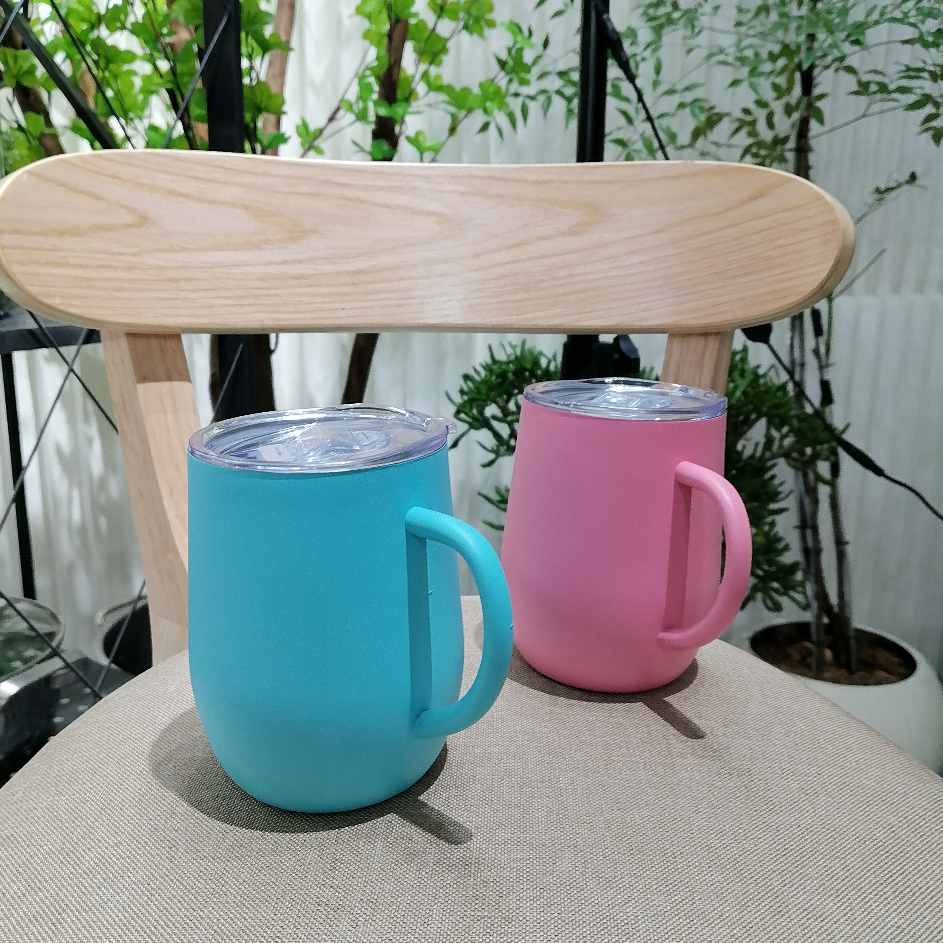 B 不锈钢双层马克杯