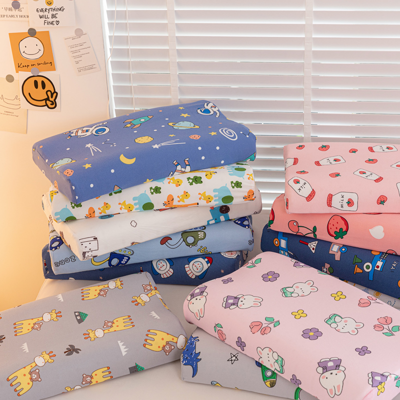 2025新款牛奶丝宝宝婴幼儿童枕头小孩专用记忆棉护颈椎助睡眠枕芯