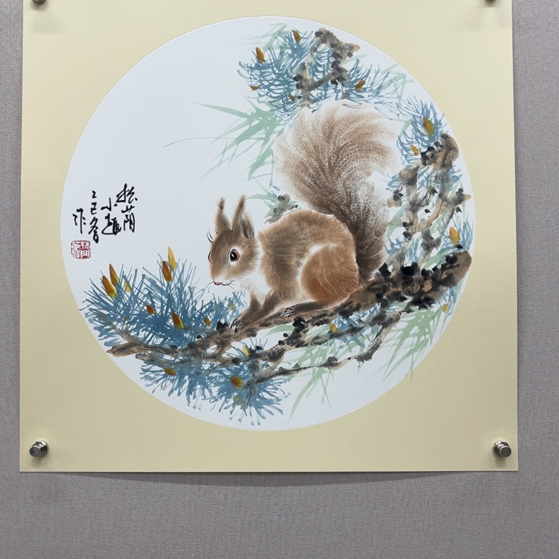 国画艺术家真人手绘