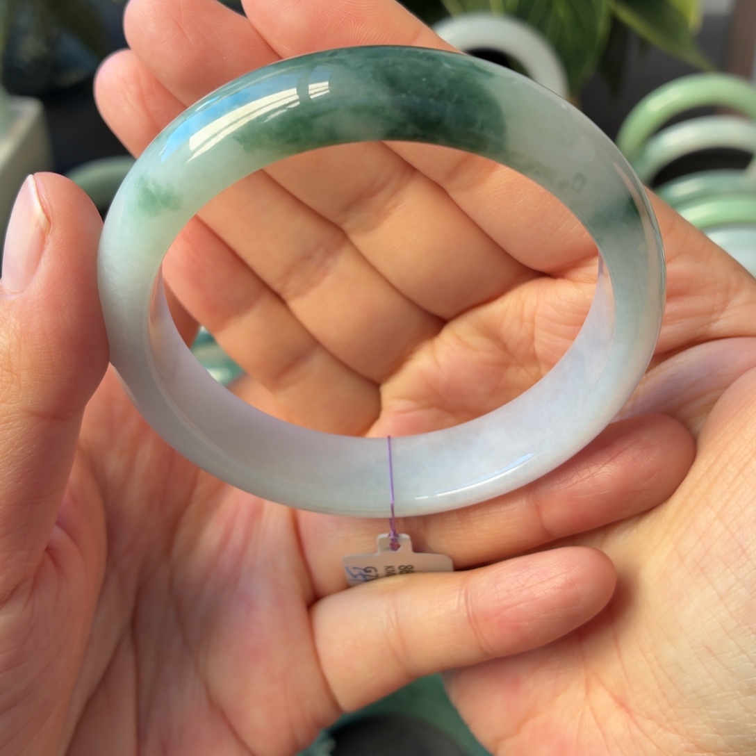 翡翠未镶嵌手镯天然