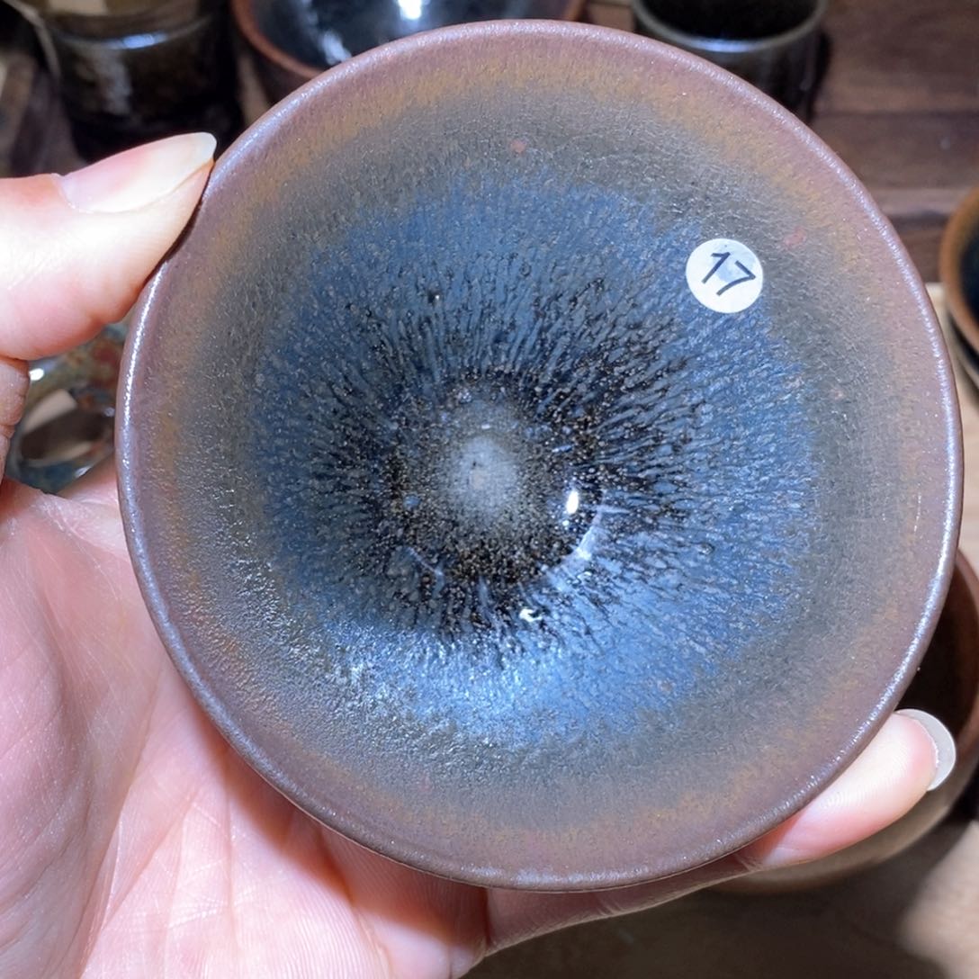 茶盏原矿釉建盏茶杯