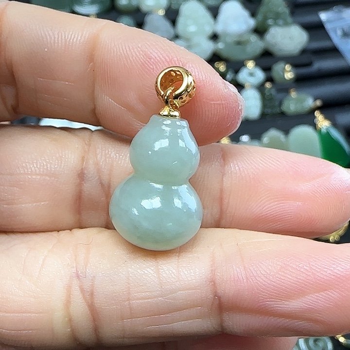 和田玉吊坠(不含链)银S925镶嵌