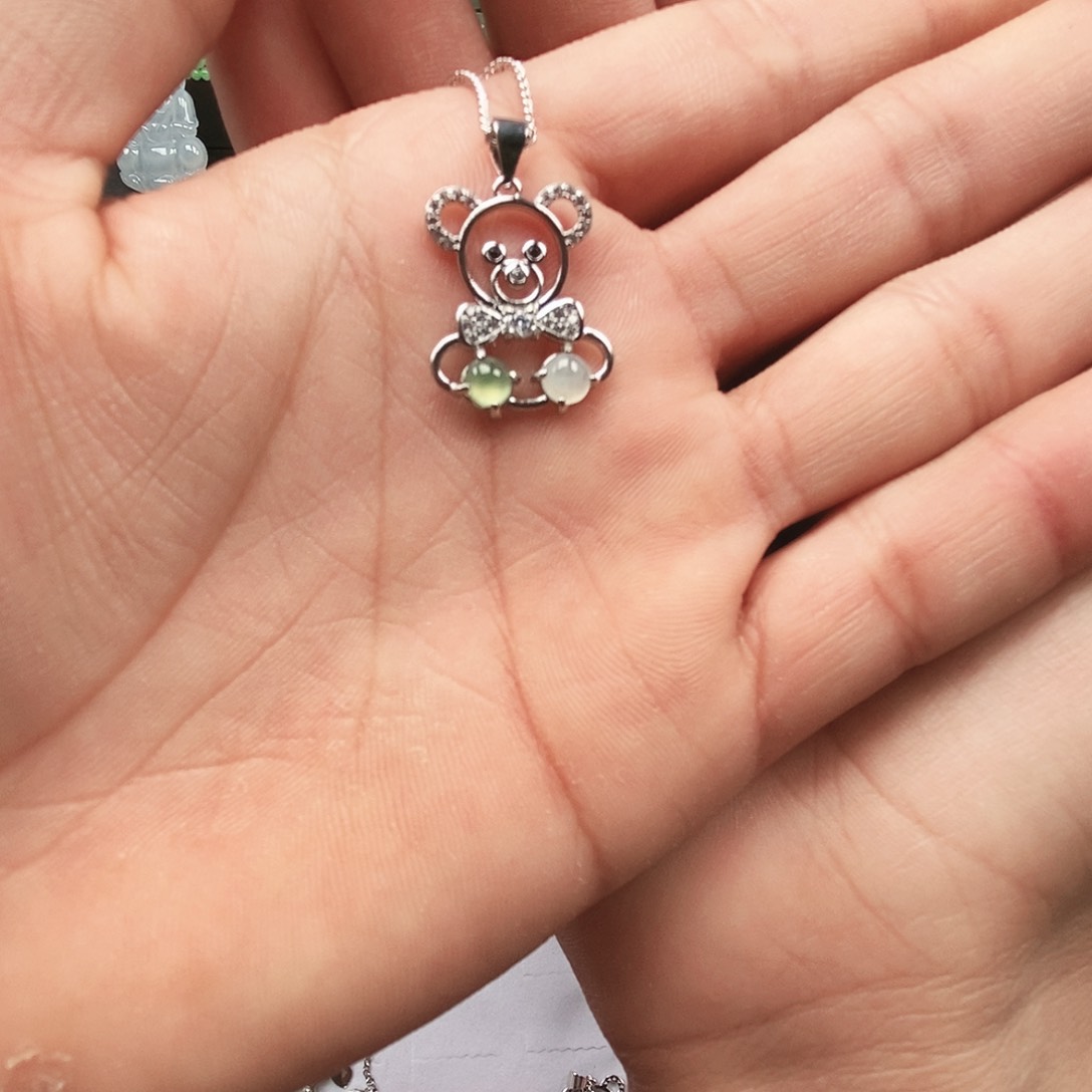 翡翠手链未镶嵌天然翡翠吊坠美货