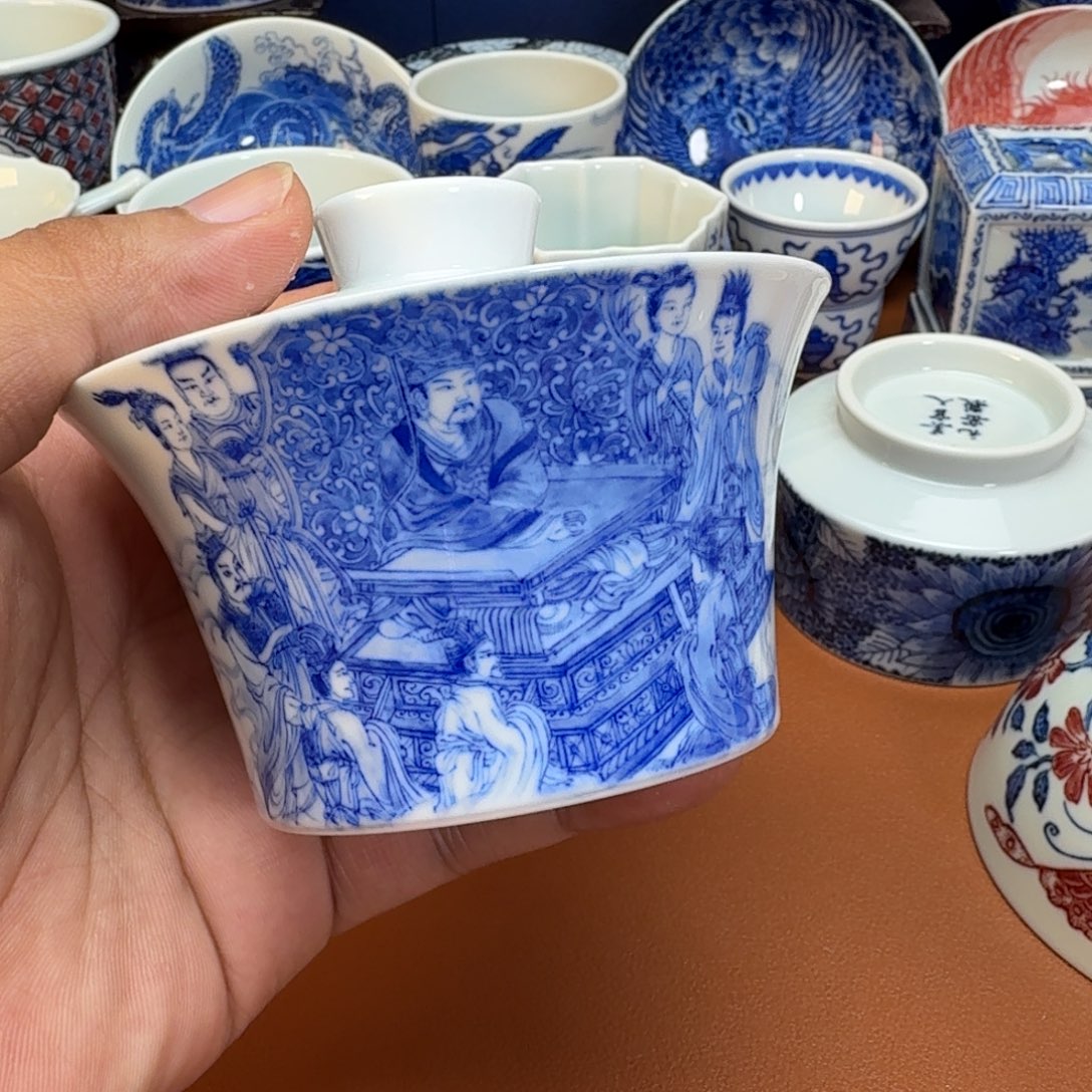赣***店杯子景德镇全手工手绘陶瓷
