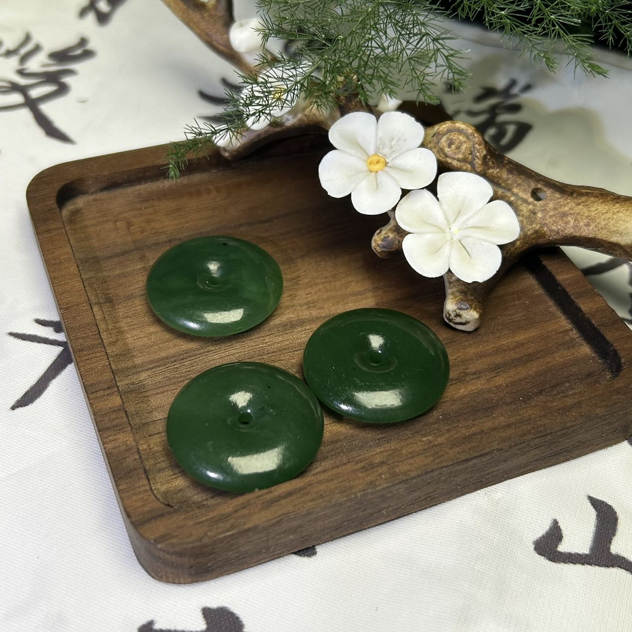 和田玉碧玉平安扣1080102多样性发其一