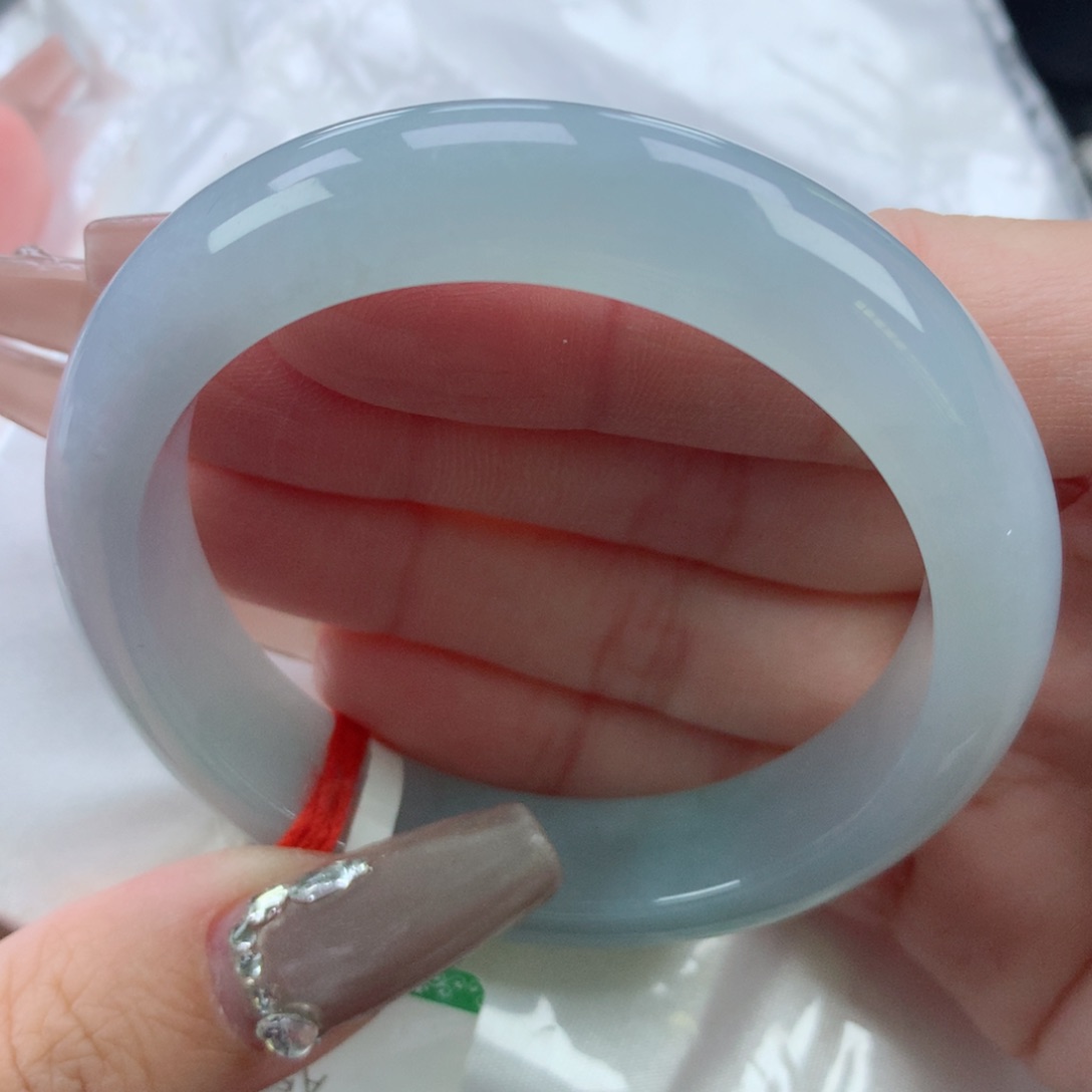 翡翠手镯未镶嵌52.9正圈