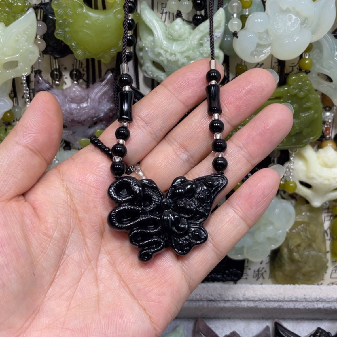 【闪购商品】岫玉颈饰未镶嵌6吊坠