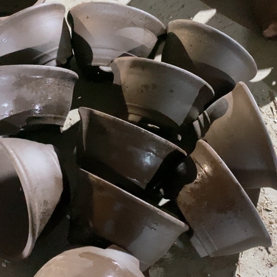 紫砂花盆100-11。 19.5-10