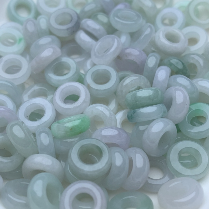 【闪购商品】翡翠手链未镶嵌卡10冰玉环20颗