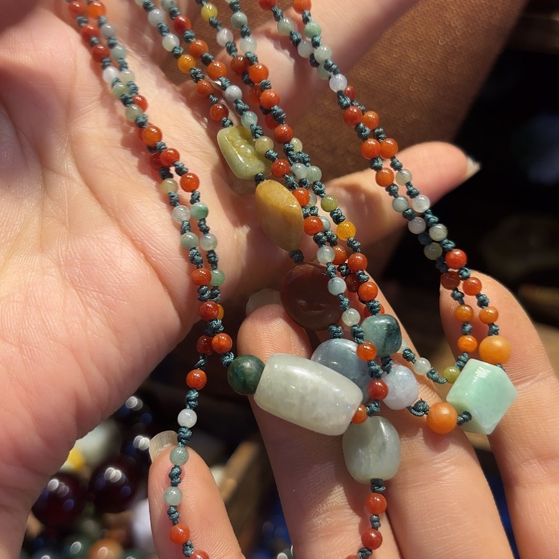 翡翠颈饰未镶嵌原创