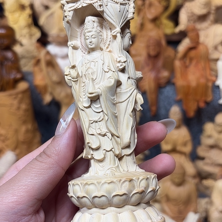 黄杨木黄杨木瑕疵三圣