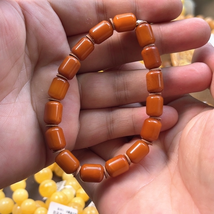未镶嵌琥珀手链琥珀