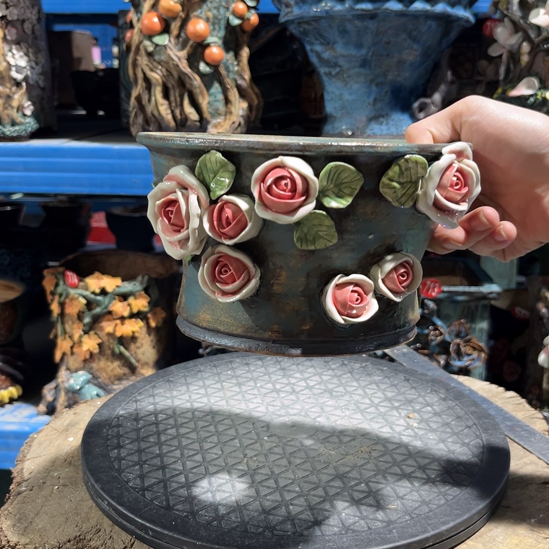 微瑕888 号陶然花器手工花盆