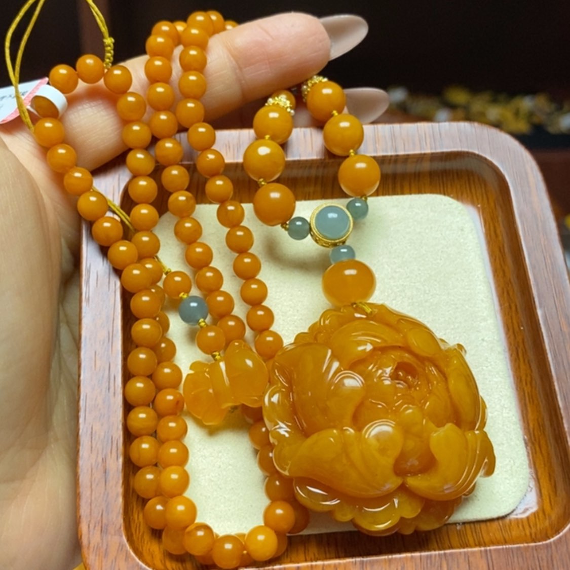 【闪购商品】蜜蜡颈饰未镶嵌项链