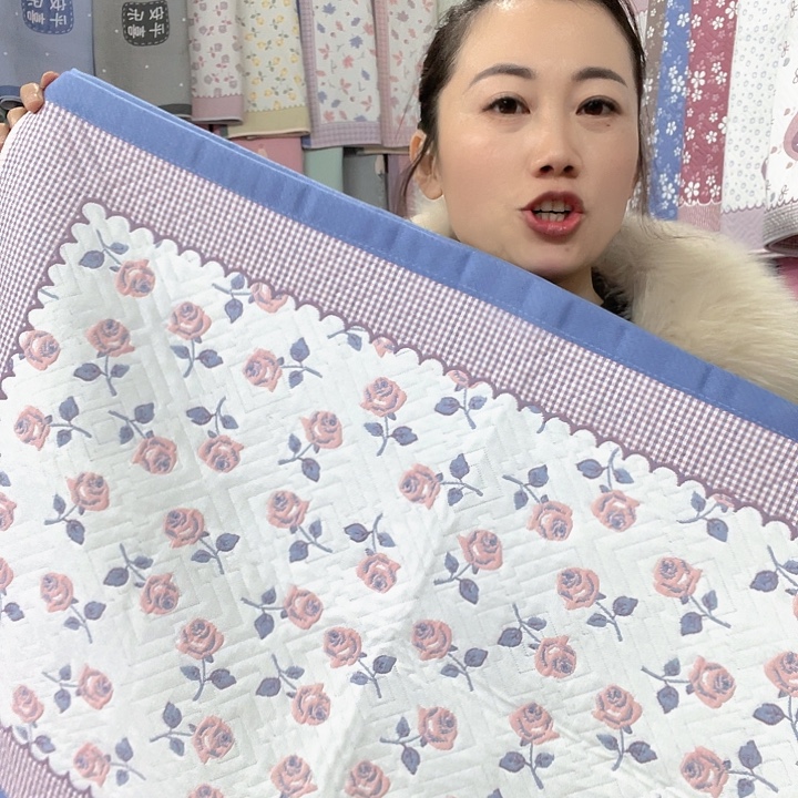 棉特价促销蓝色玫瑰