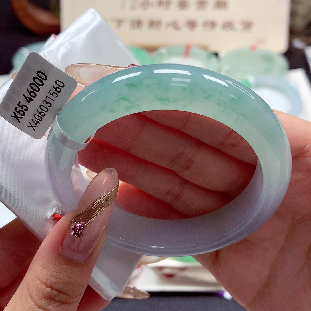 翡翠手镯未镶嵌22（53号）