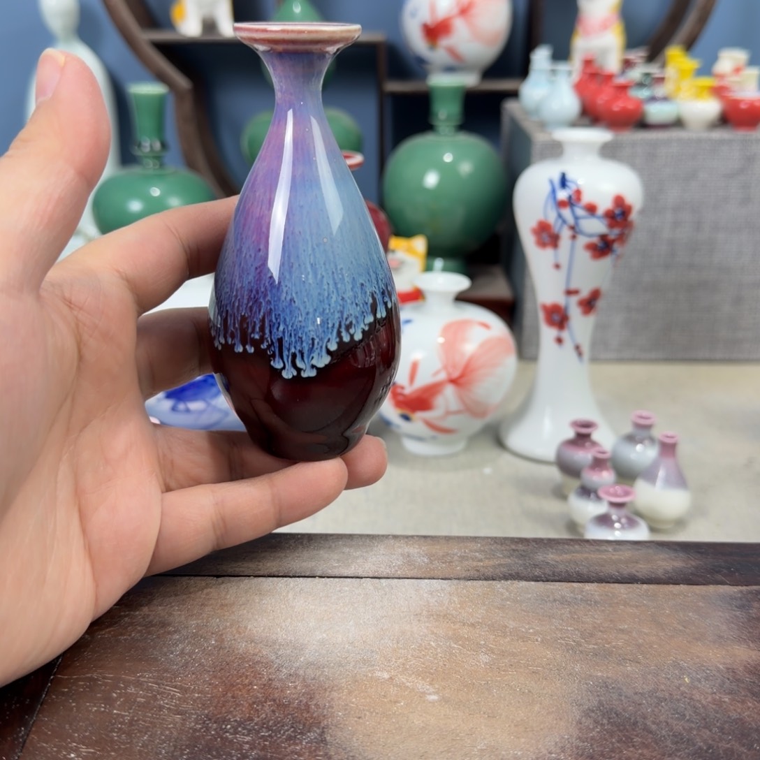 陶瓷手工小花器摆件