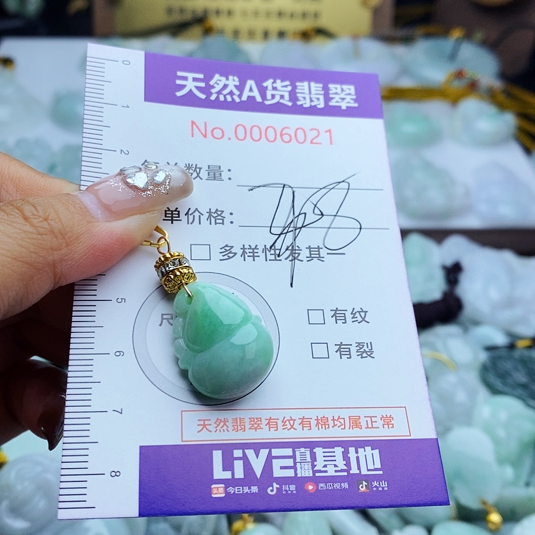 翡翠未镶嵌毛衣链6021