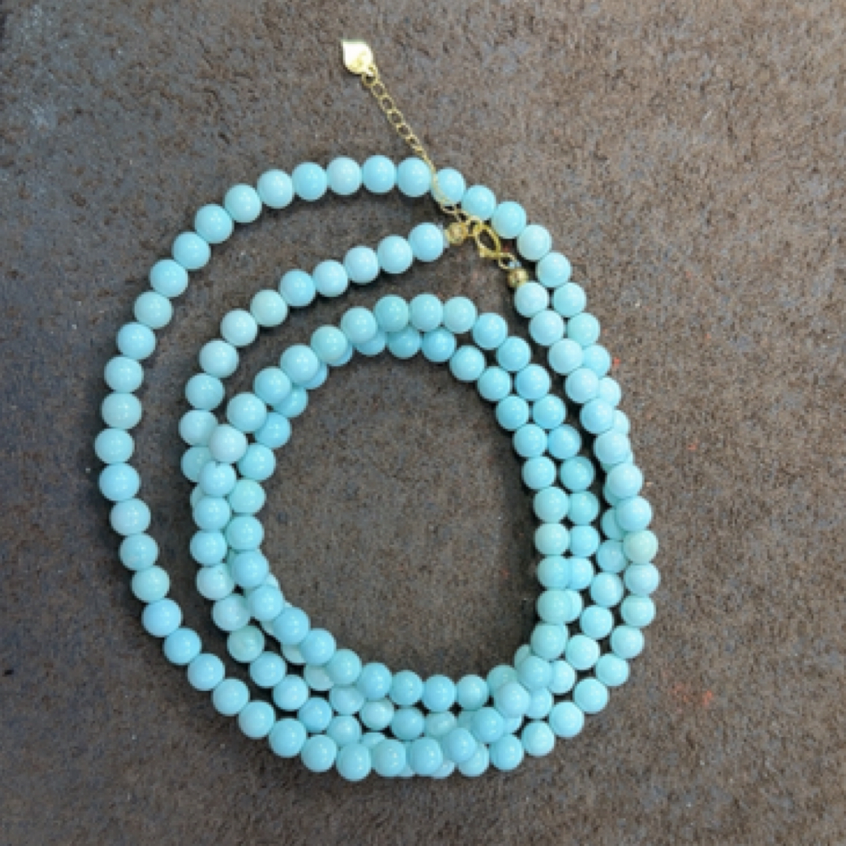 绿松石长串 绿松石4.5m长串 配18K金