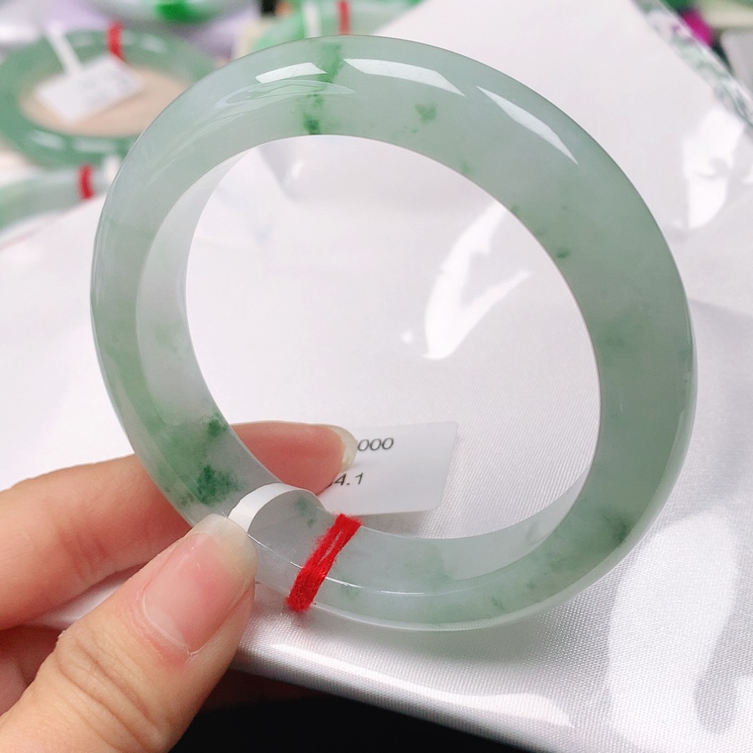 翡翠手镯未镶嵌天然翡翠手镯54