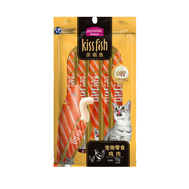 麦富迪亲嘴鱼猫条50支