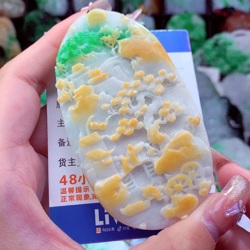 【闪购商品】翡翠颈饰未镶嵌挂件