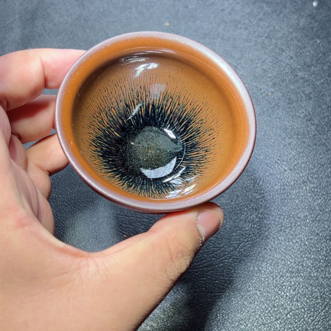 茶盏兔毫建窑建盏主人杯