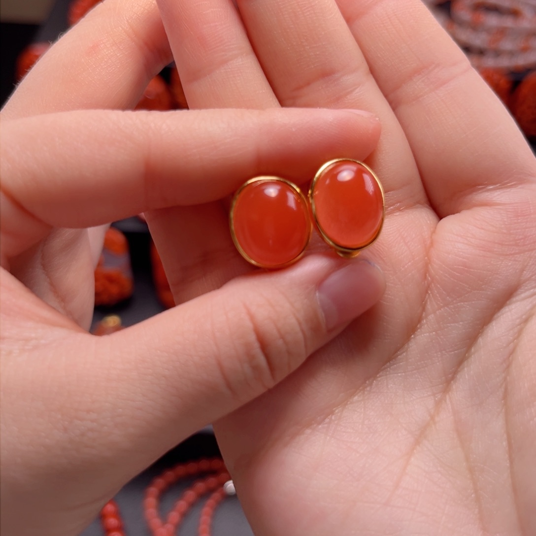 南红玛瑙南红银S925镶嵌