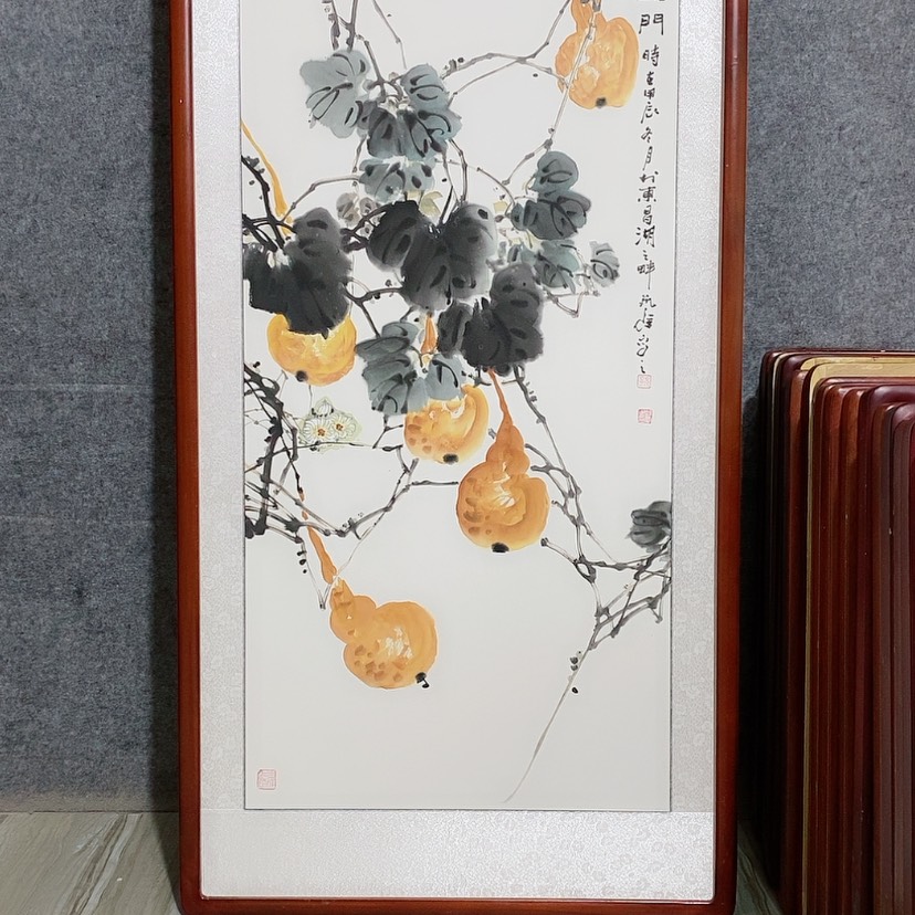 【闪购商品】国画书画作品带框125×65厘米