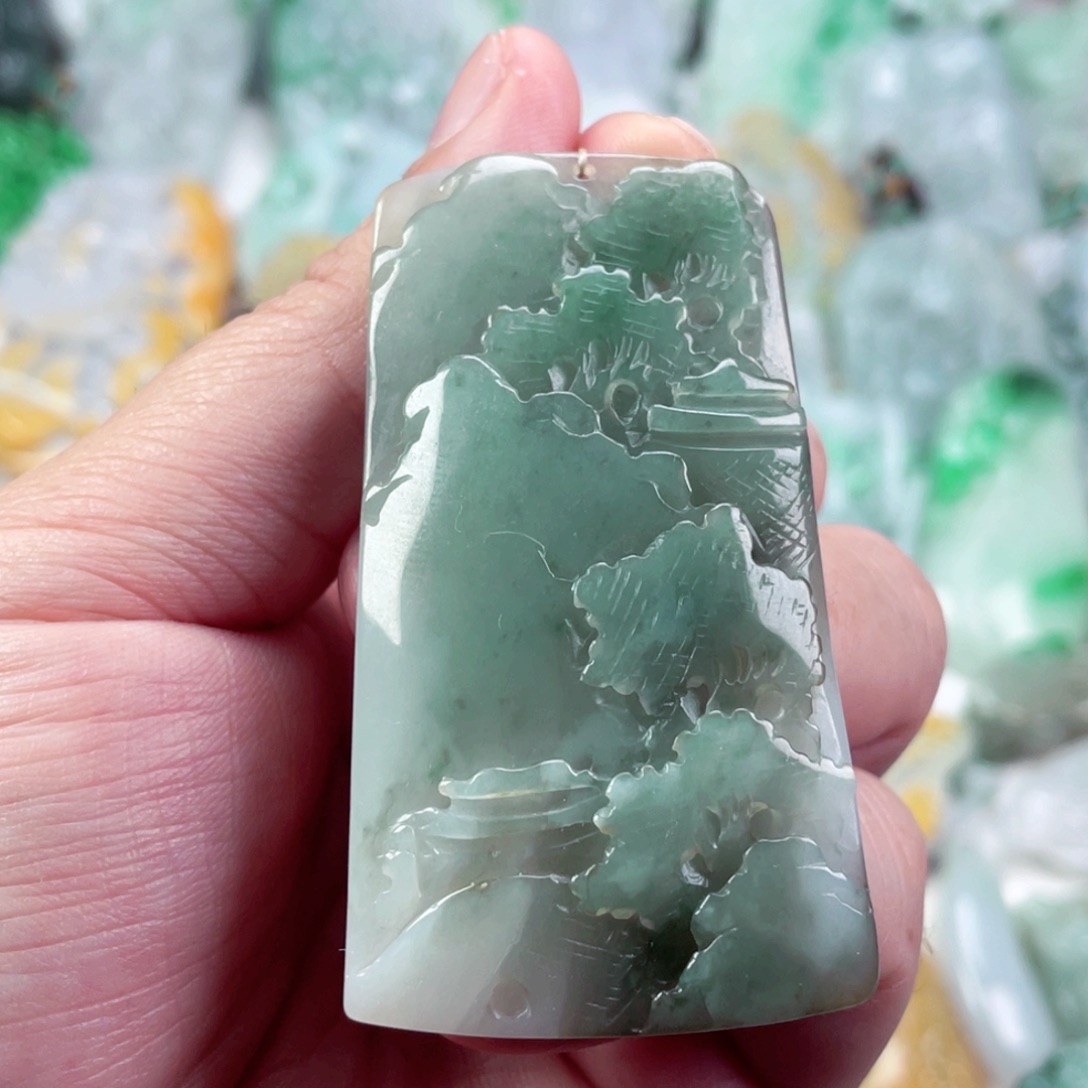 翡翠未镶嵌吊坠(不含链)