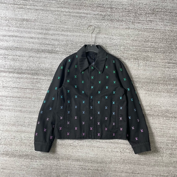 未使用 LouisVuitton/路易威登 SS25满印刺绣logo外套/46码#2986