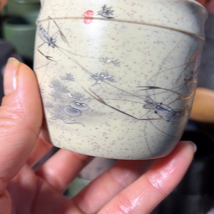 紫砂茶杯紫砂福利主人杯福利放漏