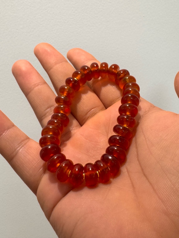 深海侧边料出油高级透明收藏级算盘珠shouchuan创意饰品