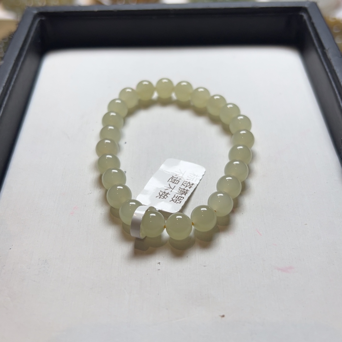 和田玉手串未镶嵌小**椰